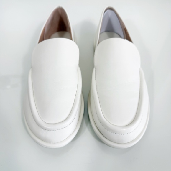Vince Sloan Leather Loafers - Milk White Leather - Picture 10 of 13